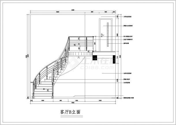 某地江南別墅室內(nèi)裝飾裝修設(shè)計(jì)施工圖_裝飾工程_土木在線