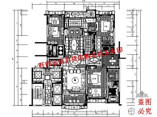 經(jīng)典樣板房平面施工cad圖紙室內(nèi)設(shè)計(jì)裝修dwg其它配件